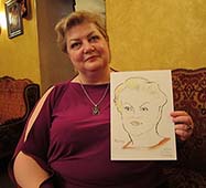 шаржевая композиция доброй тетушки