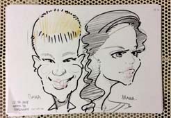 шарж на свадьбу,выпускной Маша Бобрович