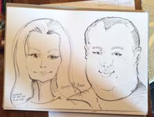 шарж Ирины и Ивана свадьба Минск