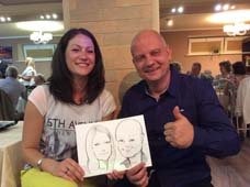 семейный корпоративный шарж