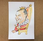 шарж директора компании на 23 февраля в Минске от шаржиста Мишеля, Михаила Шабалина