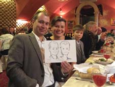 шарж мужа и жены на свадьбе