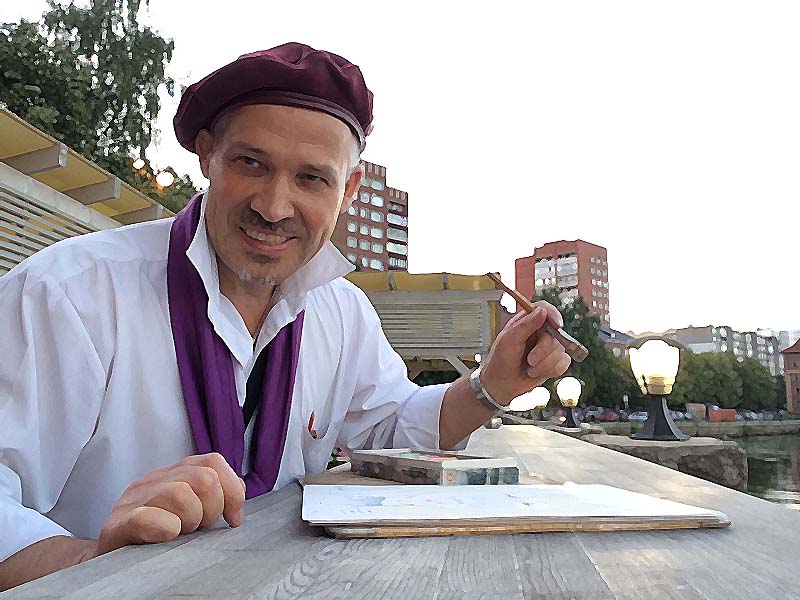 Шаржист и фаст фуд на свадьбе в Минске