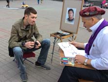 шаржист Михаил Шабалин и волосы