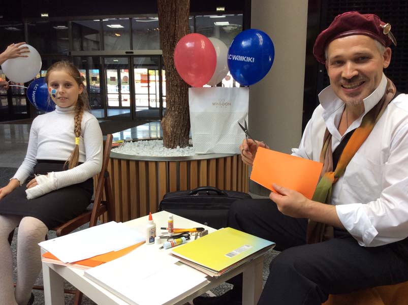 Шаржист и кондиционер на свадьбе в Минске